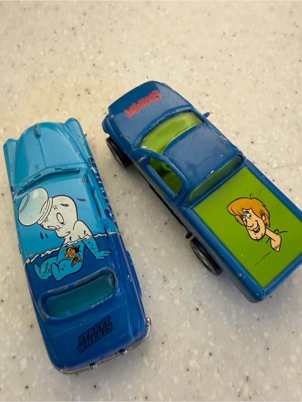 Vintage 90’s Scooby-Doo & Casper  Toy Cars Racing Champions 49’ Mercury & Ram
